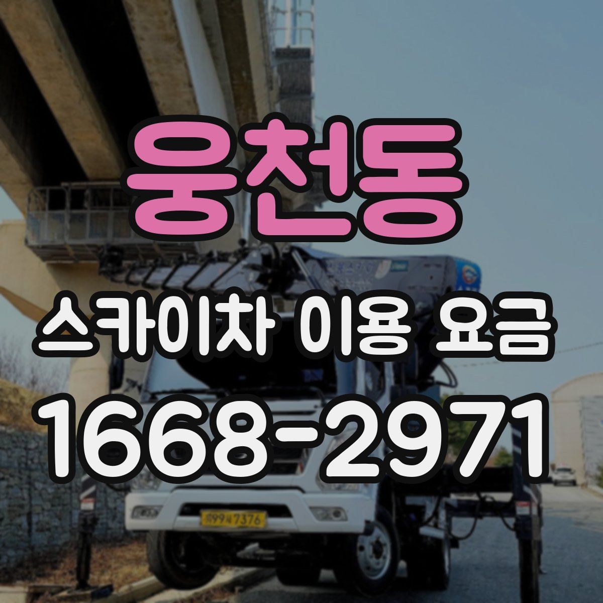 웅천동 스카이차 이용 요금