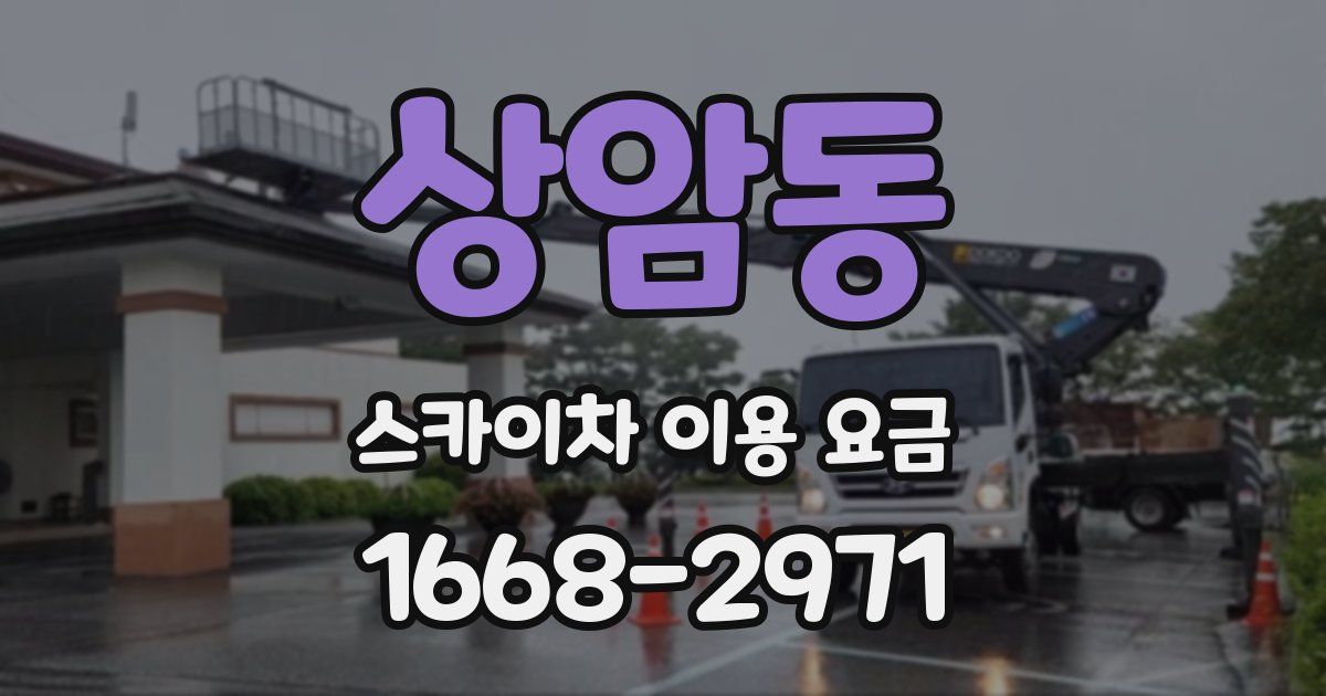 상암동 스카이차 이용 요금