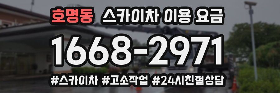 호명동 스카이차 이용 요금