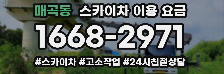 매곡동 스카이차 이용 요금