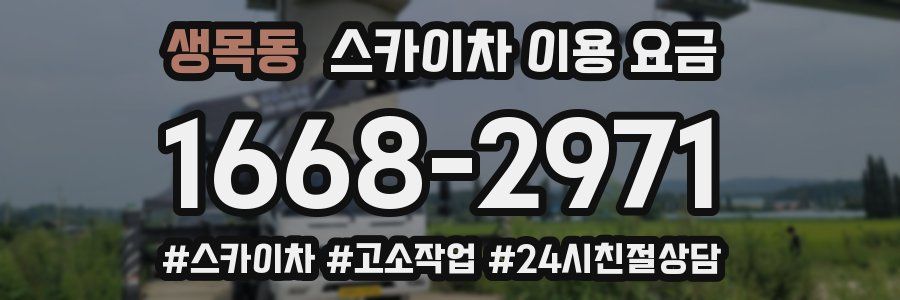 생목동 스카이차 이용 요금