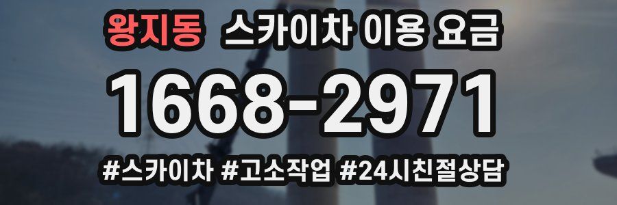 왕지동 스카이차 이용 요금