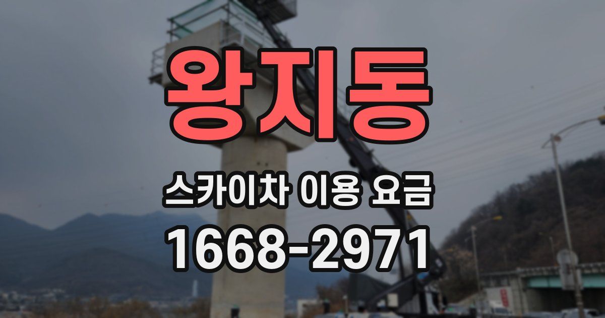 왕지동 스카이차 이용 요금