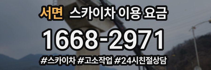 서면 스카이차 이용 요금