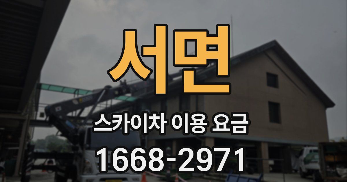 서면 스카이차 이용 요금
