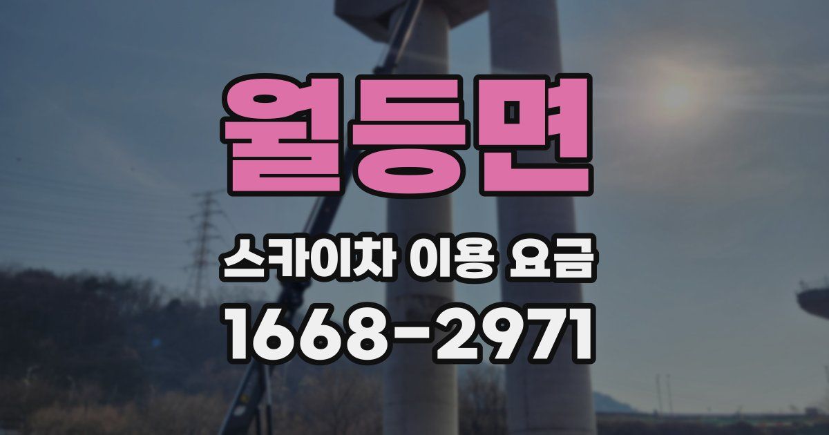 월등면 스카이차 이용 요금