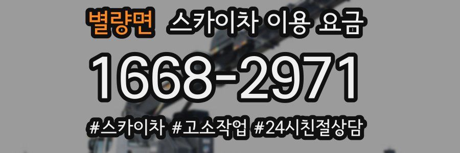 별량면 스카이차 이용 요금