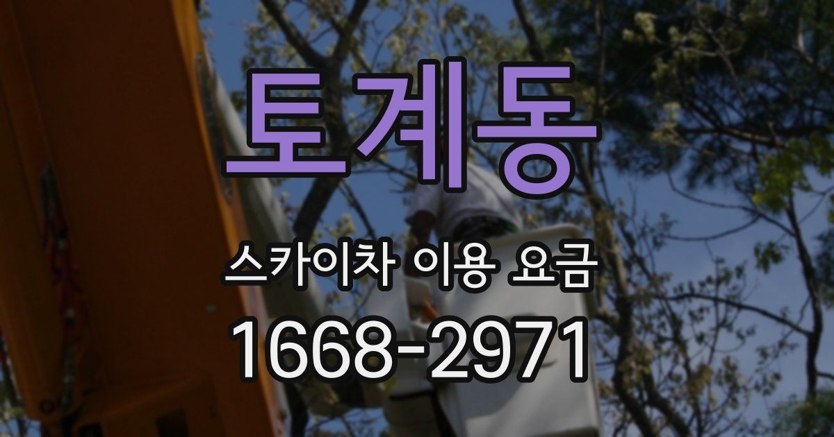 토계동 스카이차 이용 요금