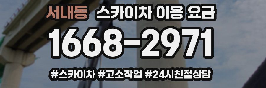 서내동 스카이차 이용 요금