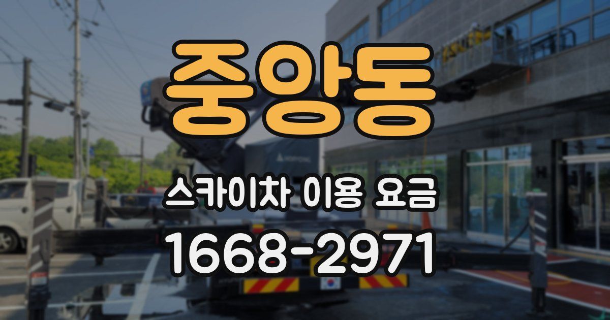중앙동 스카이차 이용 요금