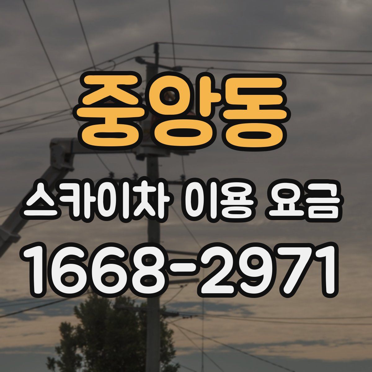 중앙동 스카이차 이용 요금