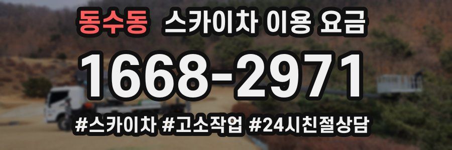 동수동 스카이차 이용 요금