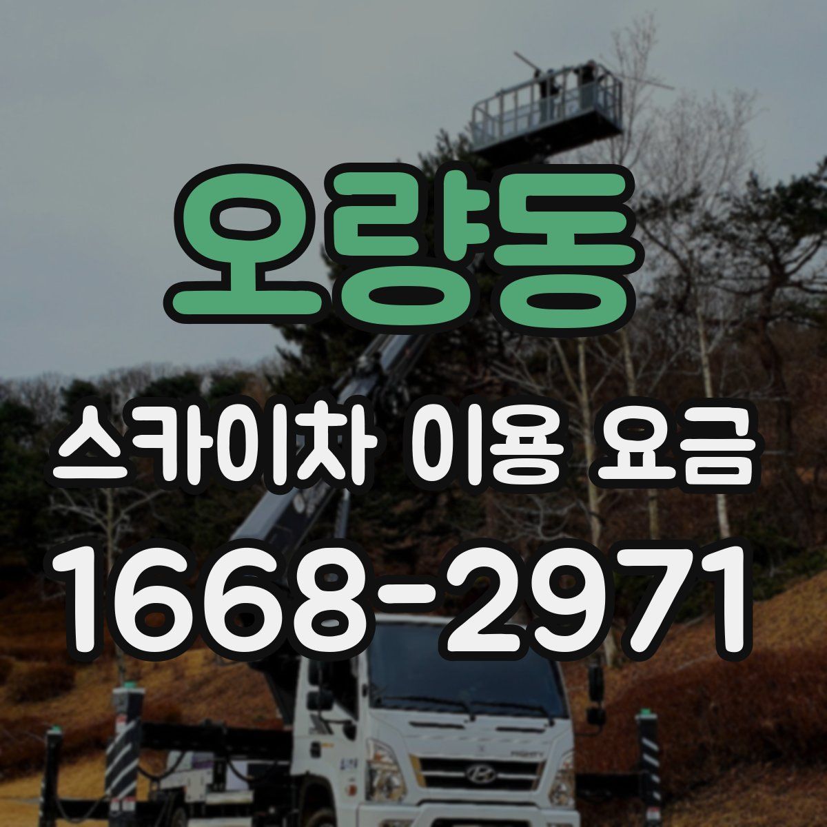 오량동 스카이차 이용 요금