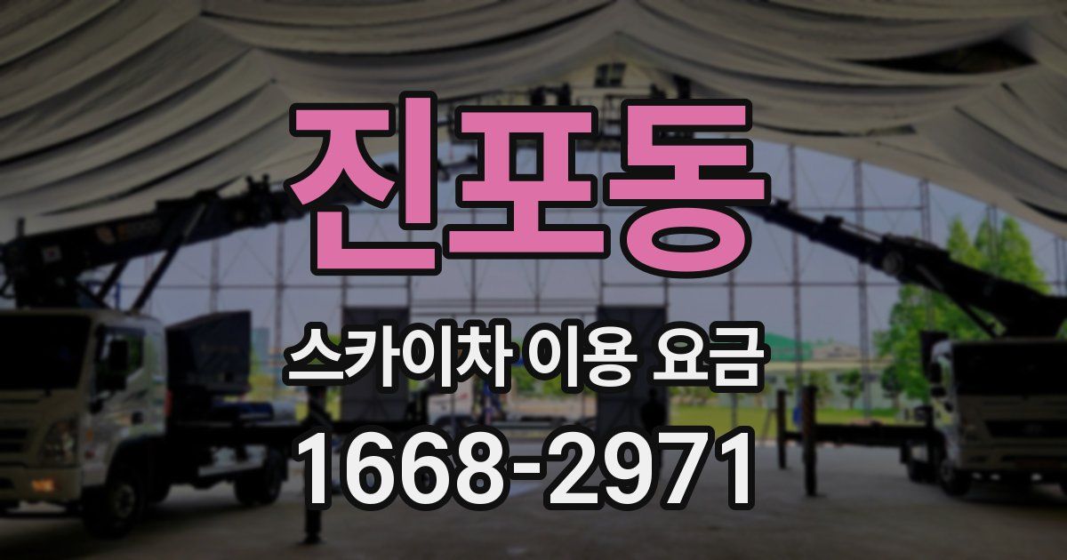 진포동 스카이차 이용 요금