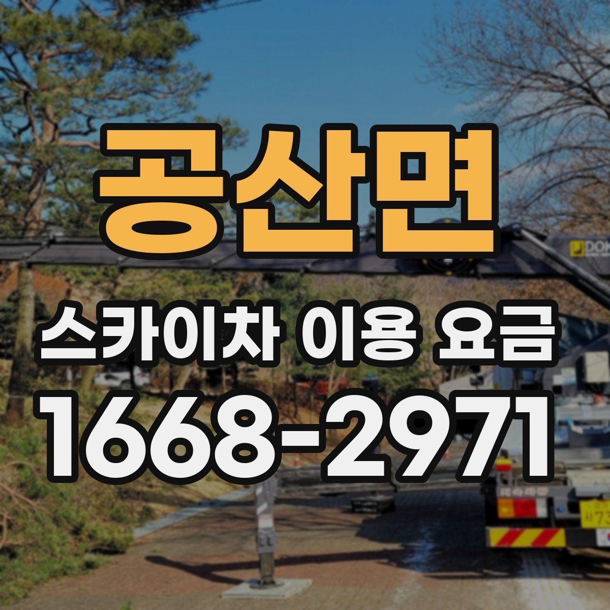 공산면 스카이차 이용 요금