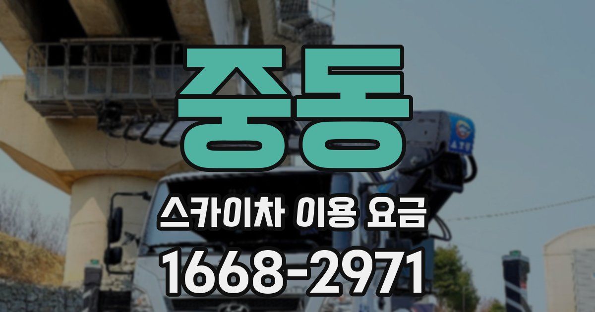 중동 스카이차 이용 요금