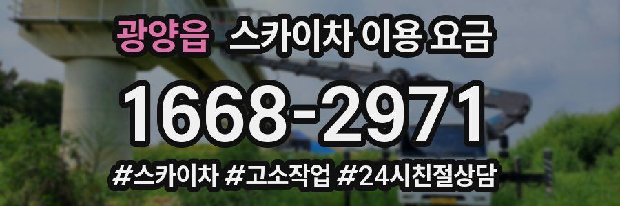 광양읍 스카이차 이용 요금