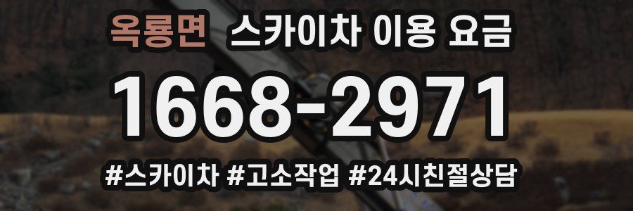 옥룡면 스카이차 이용 요금