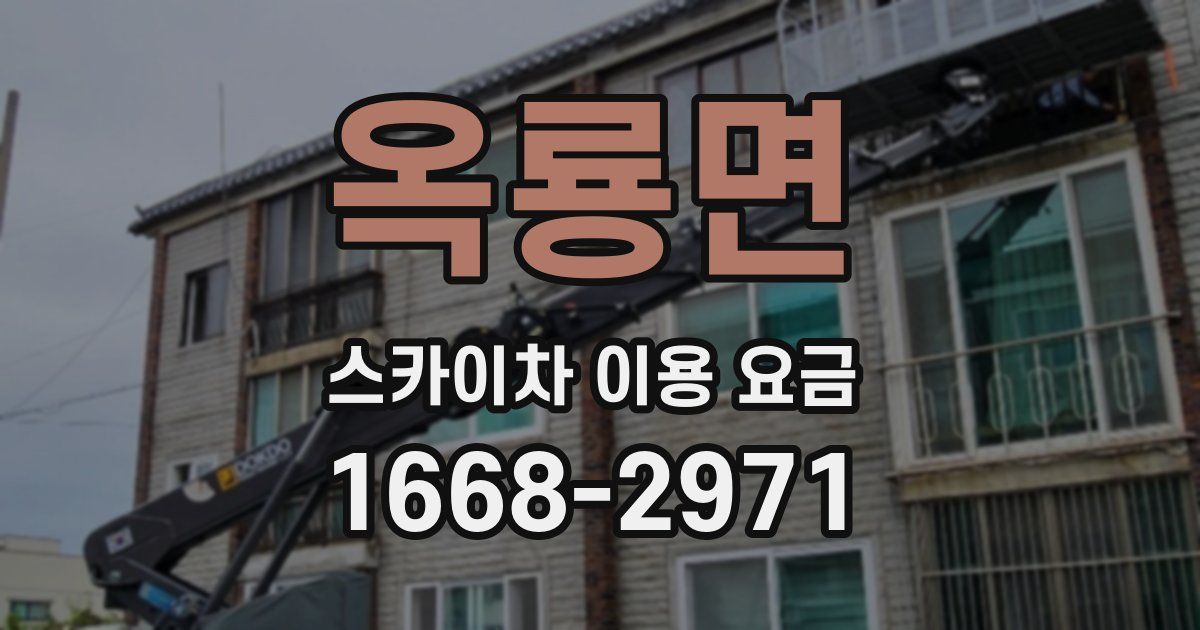 옥룡면 스카이차 이용 요금