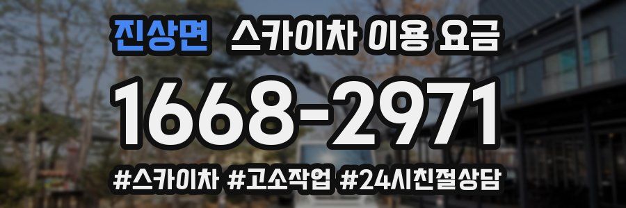 진상면 스카이차 이용 요금