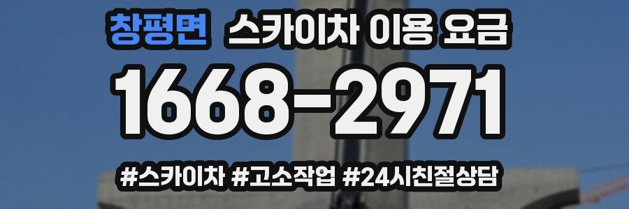 창평면 스카이차 이용 요금