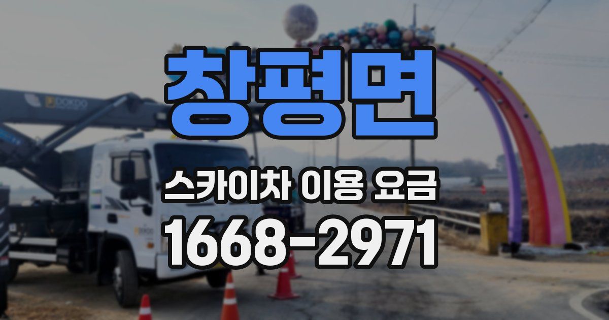 창평면 스카이차 이용 요금