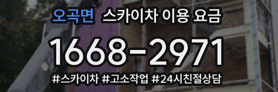 오곡면 스카이차 이용 요금