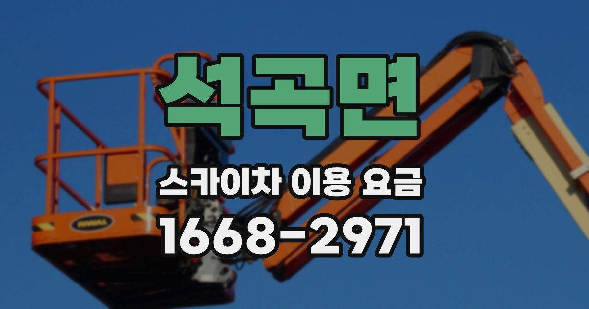 석곡면 스카이차 이용 요금