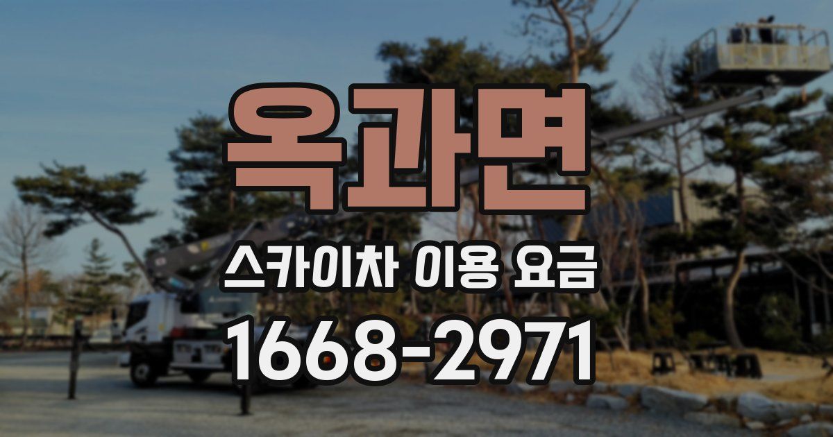 옥과면 스카이차 이용 요금