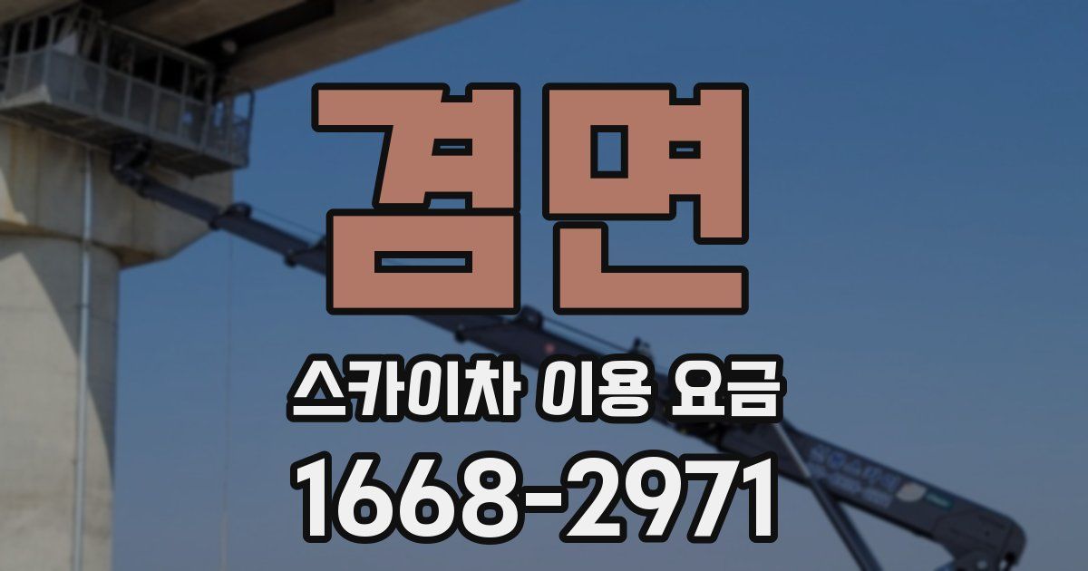 겸면 스카이차 이용 요금