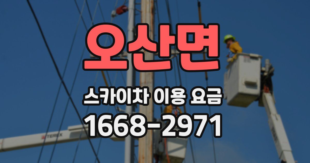 오산면 스카이차 이용 요금