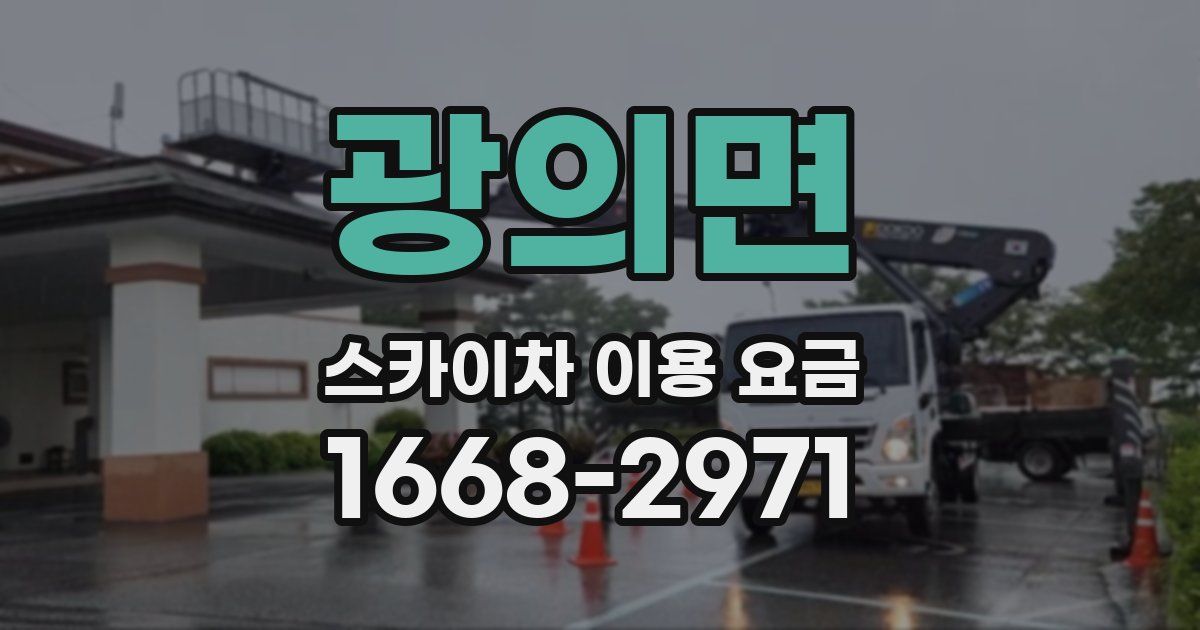 광의면 스카이차 이용 요금