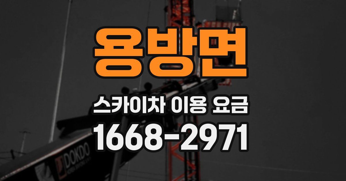 용방면 스카이차 이용 요금