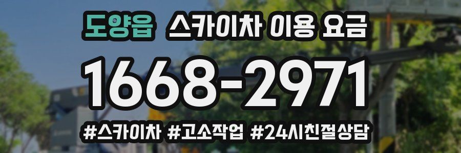 도양읍 스카이차 이용 요금