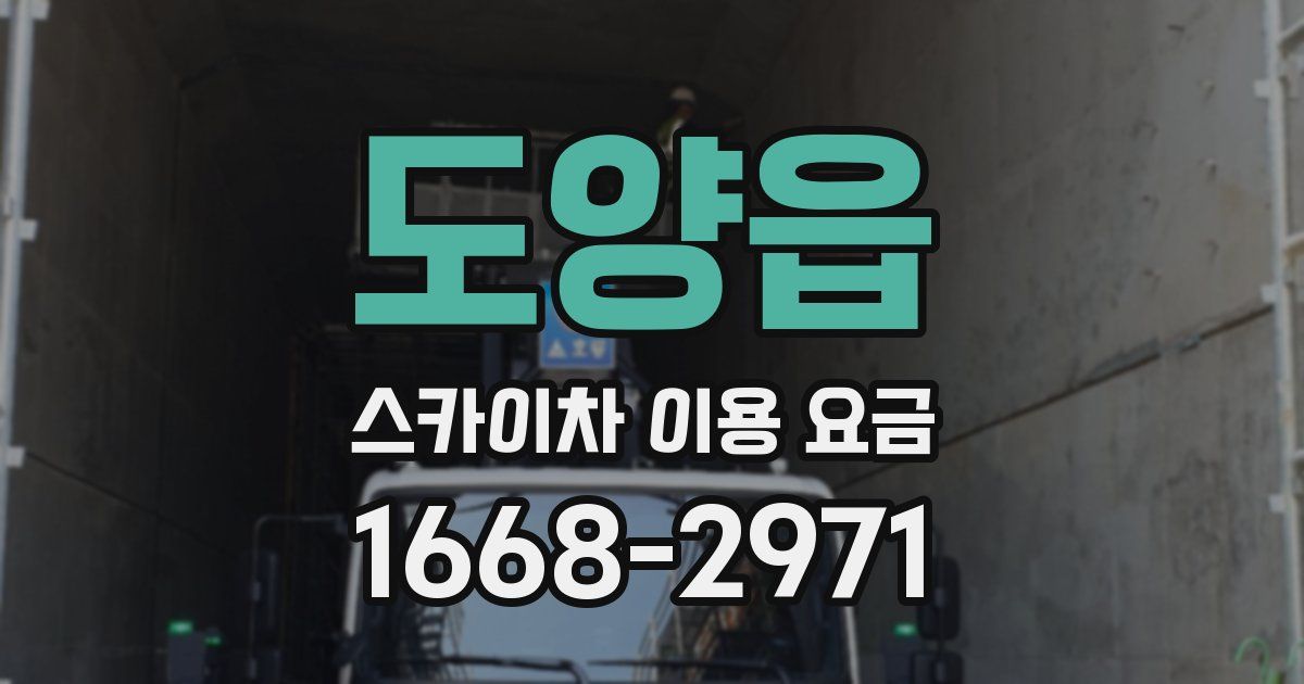 도양읍 스카이차 이용 요금
