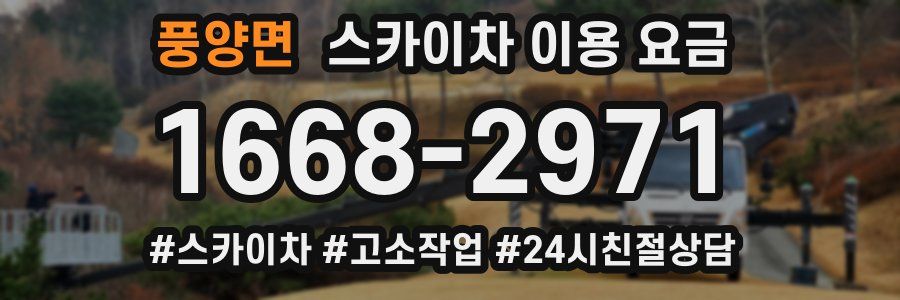 풍양면 스카이차 이용 요금