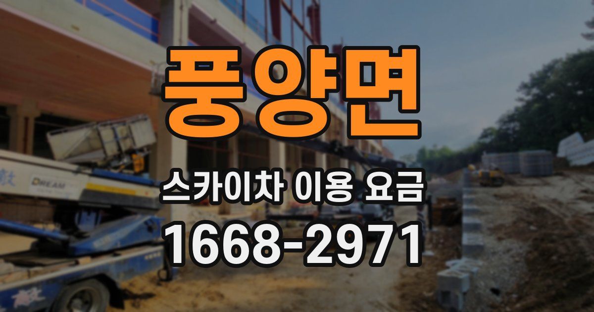 풍양면 스카이차 이용 요금