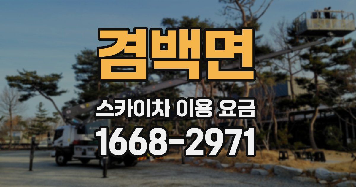 겸백면 스카이차 이용 요금