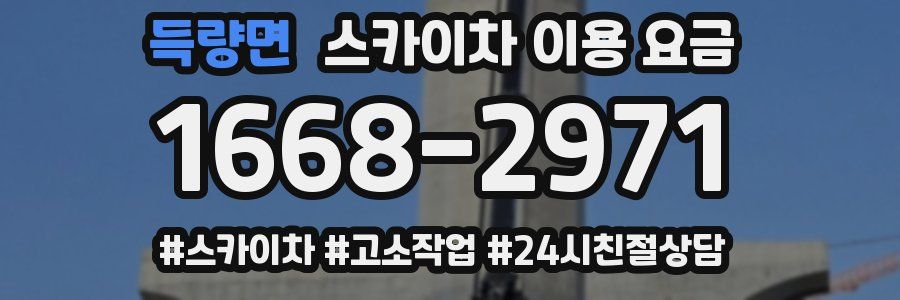 득량면 스카이차 이용 요금