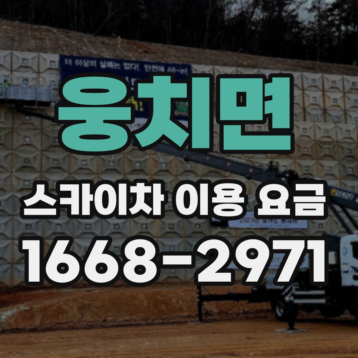 웅치면 스카이차 이용 요금