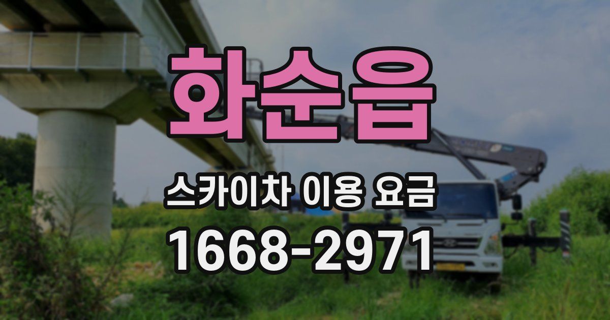 화순읍 스카이차 이용 요금