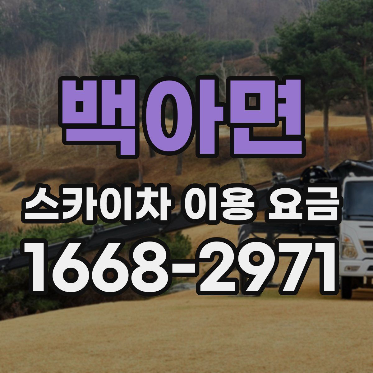 백아면 스카이차 이용 요금
