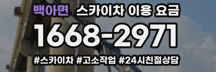 백아면 스카이차 이용 요금