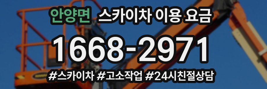 안양면 스카이차 이용 요금