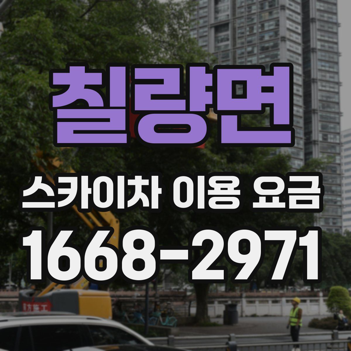 칠량면 스카이차 이용 요금