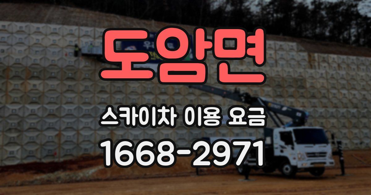 도암면 스카이차 이용 요금