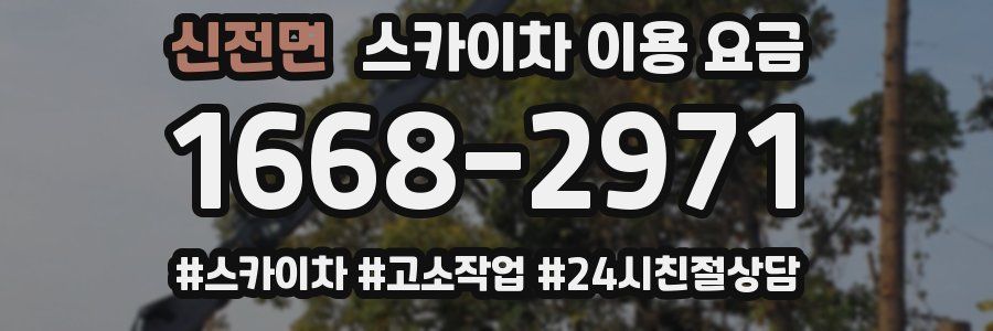신전면 스카이차 이용 요금