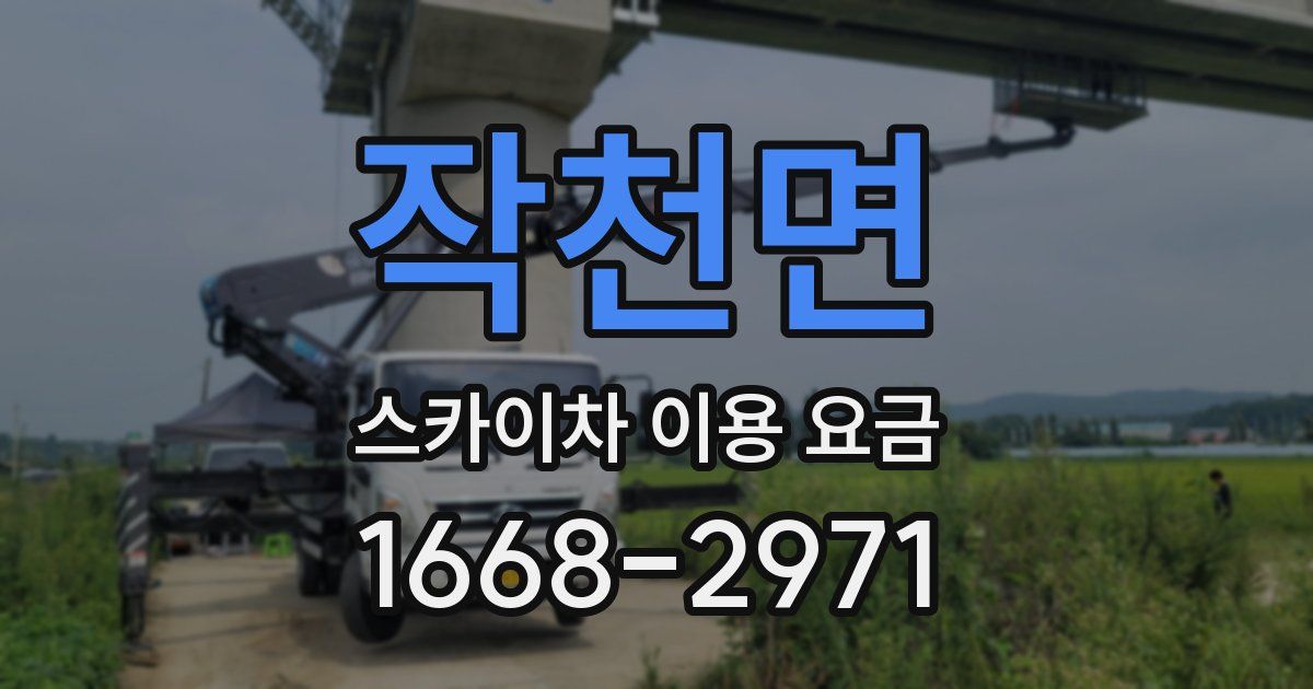 작천면 스카이차 이용 요금
