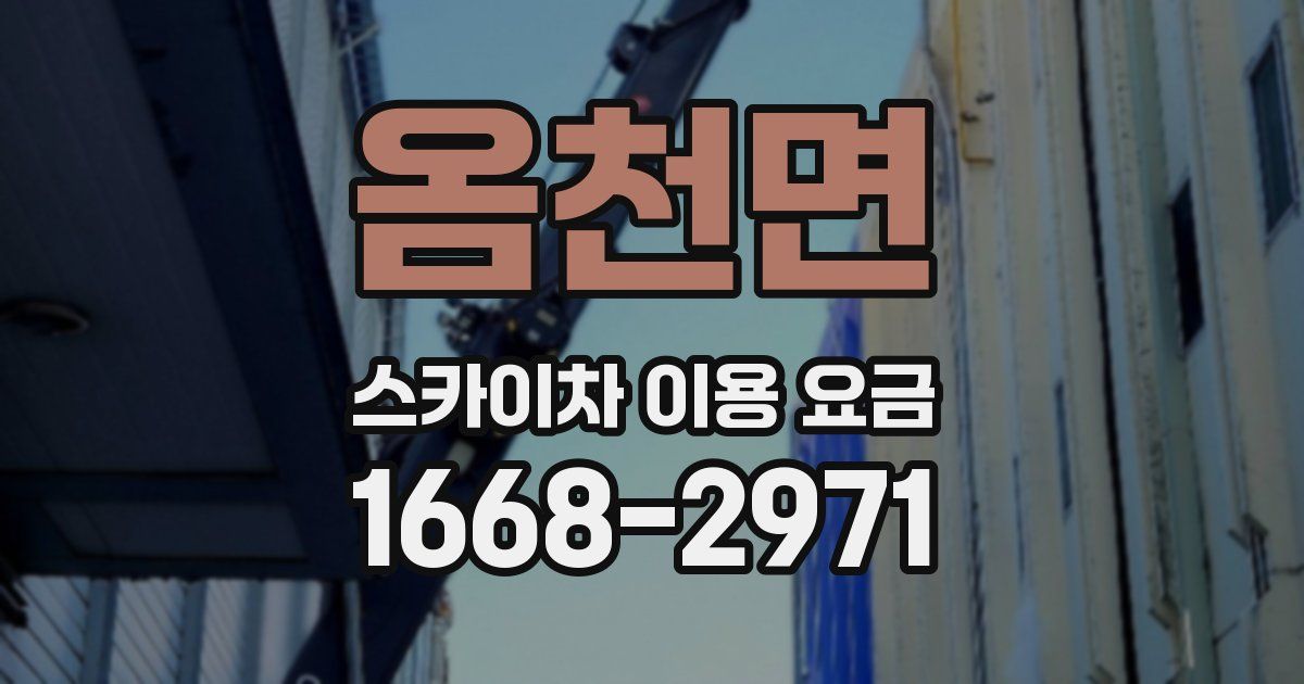 옴천면 스카이차 이용 요금