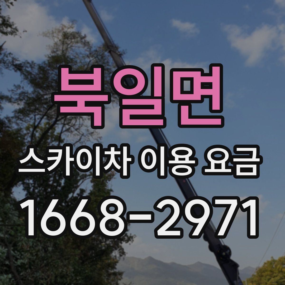 북일면 스카이차 이용 요금
